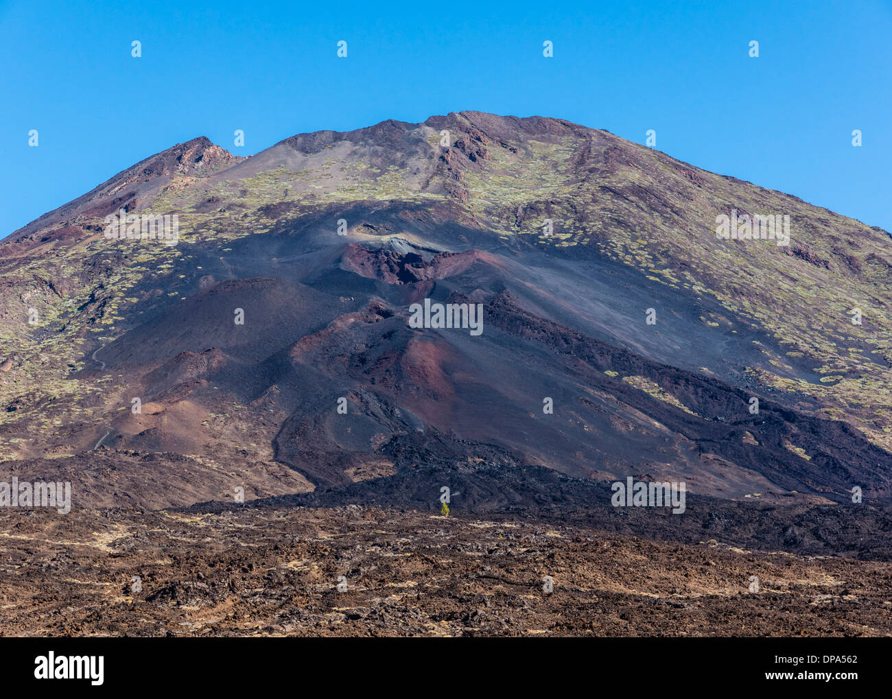 Tenerife, Canary Islands - Mount Teide National Park, UNESCO World Heritage Site. View of Pico Viejo. Stock Photo