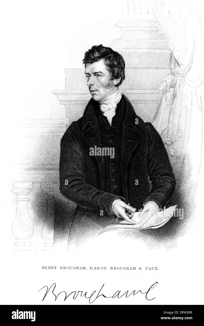 HENRY, 1ST BARON BROUGHAM Stock Photo Alamy