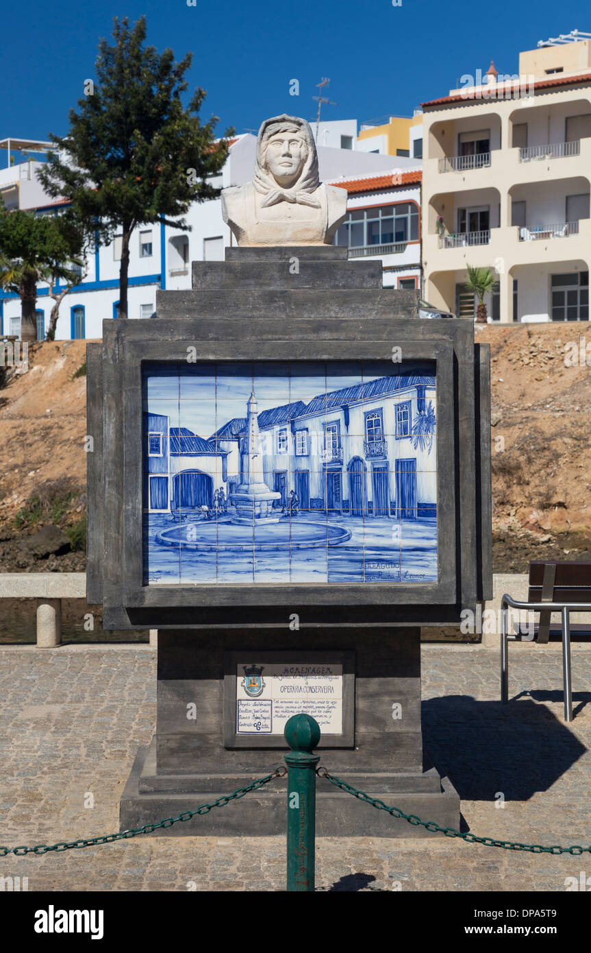 Bust in Ferragudo, Algarve, Portugal Stock Photo