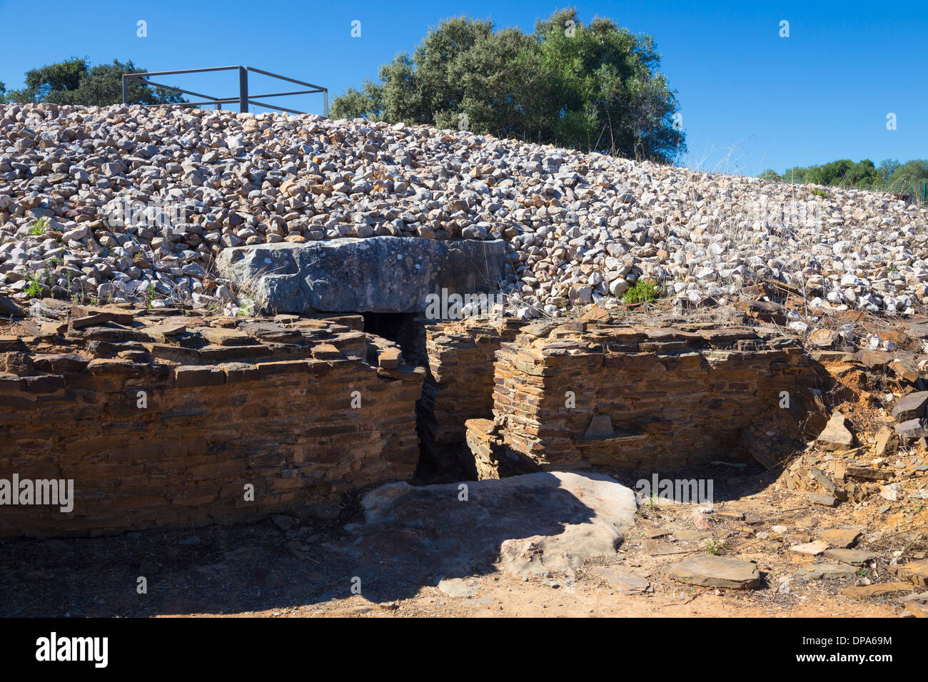 The megalithic monuments of Alcalar, Algarve, Portugal Stock Photo