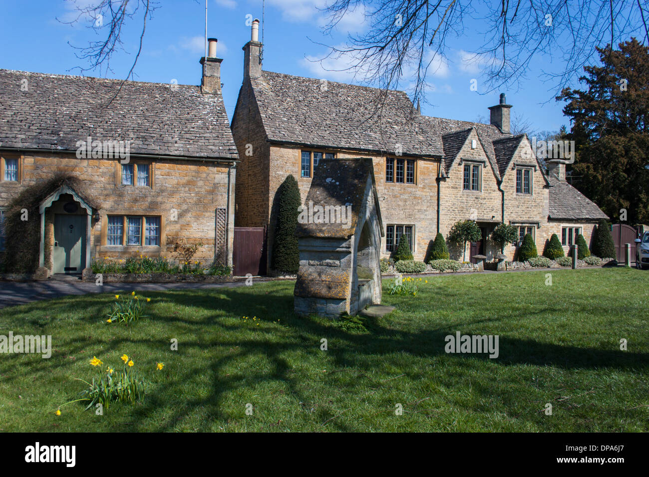 Lower Slaughter, Cotswolds, England Cotswolds houses on village green