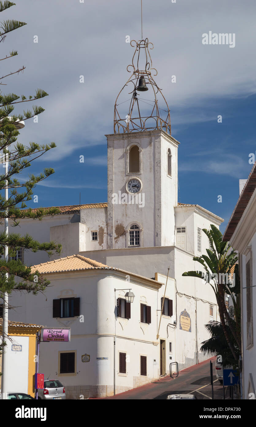 Clock Tower, Albufeira, Algarve, Portugal Stock Photo