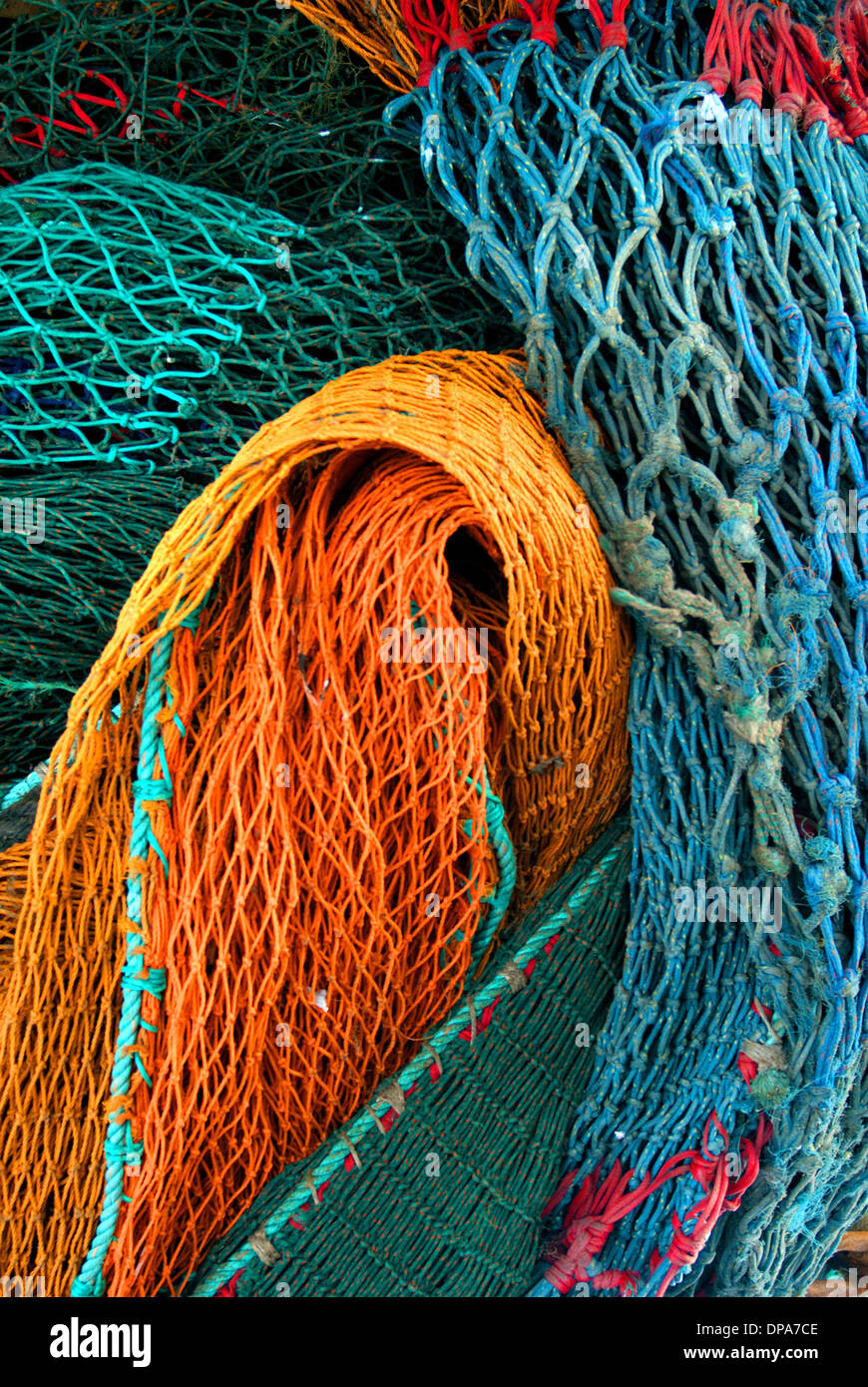 Fishing nets / North Shields Fish Quay Stock Photo Alamy