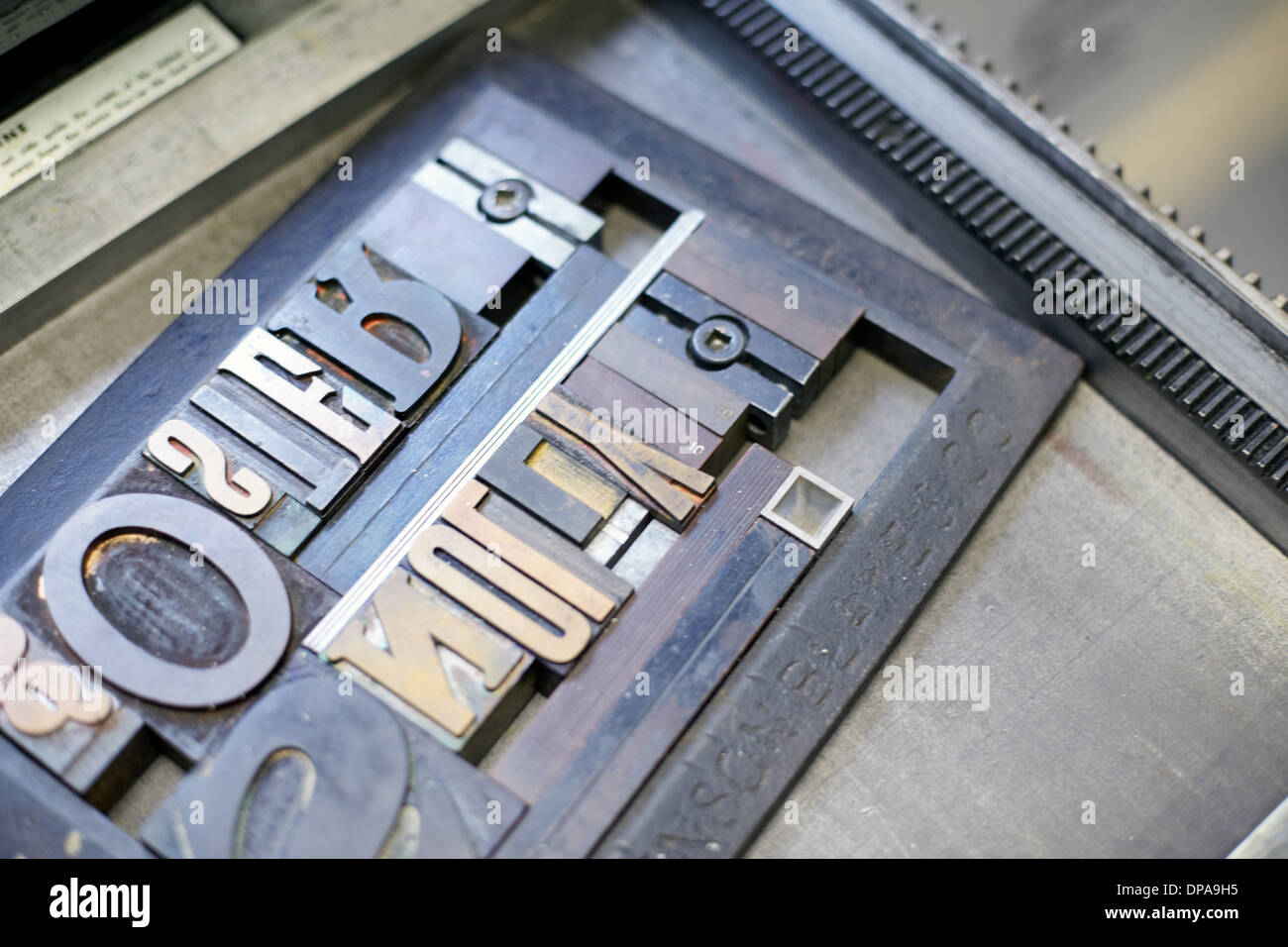 Letterpress Stock Photo