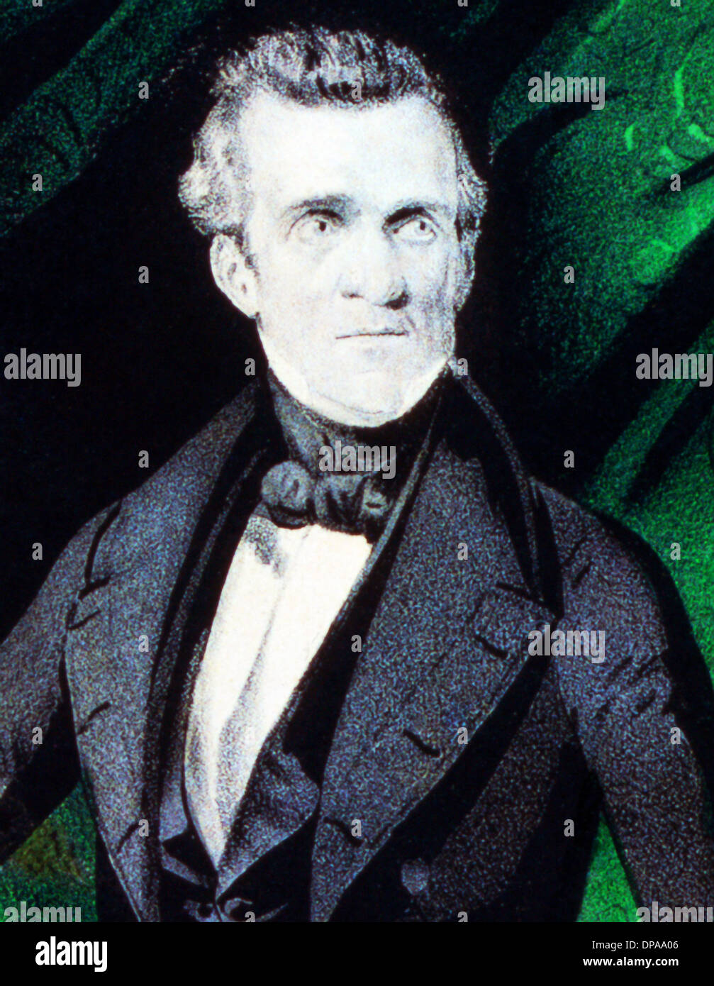 Vintage portrait of James K Polk Stock Photo Alamy
