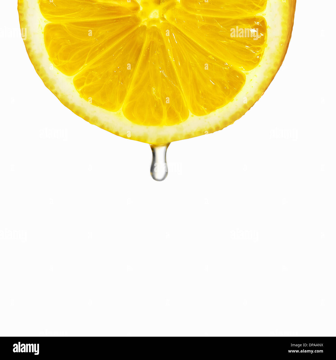 Juice dripping from orange Stock Photo Alamy