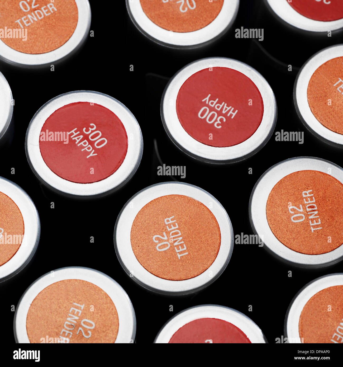 Group of lipsticks Stock Photo