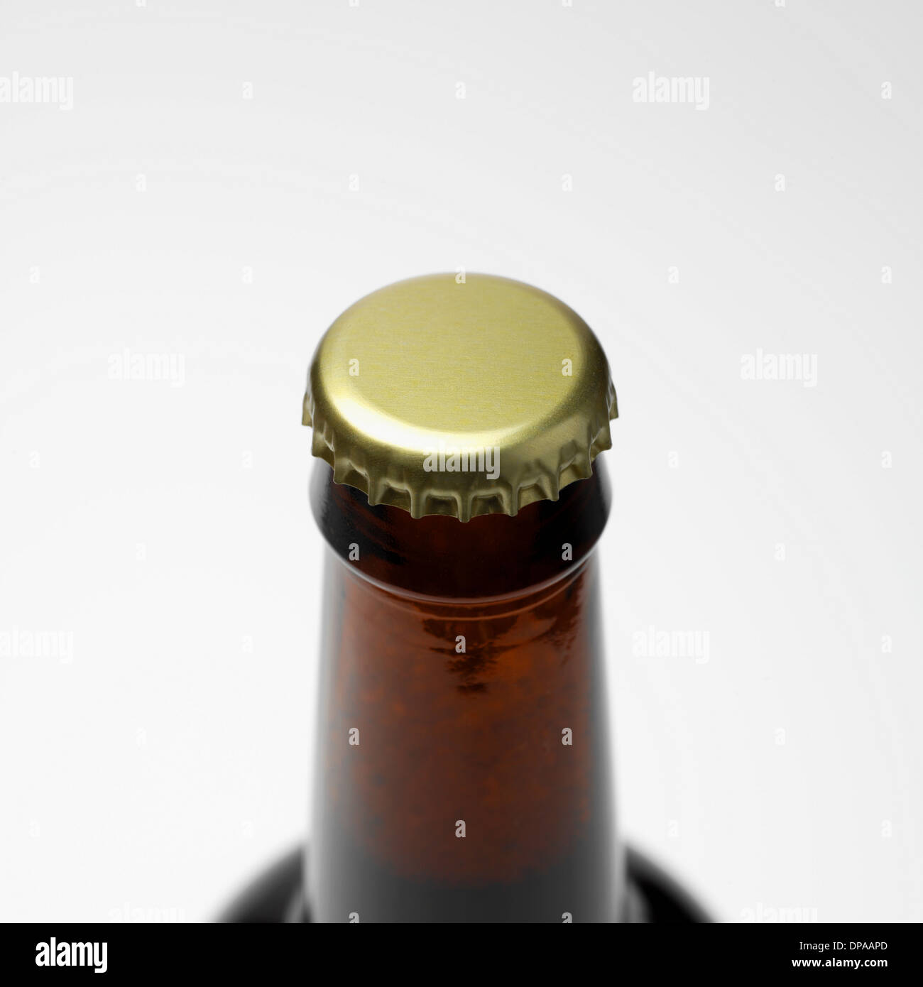 Unopened bottle top Stock Photo