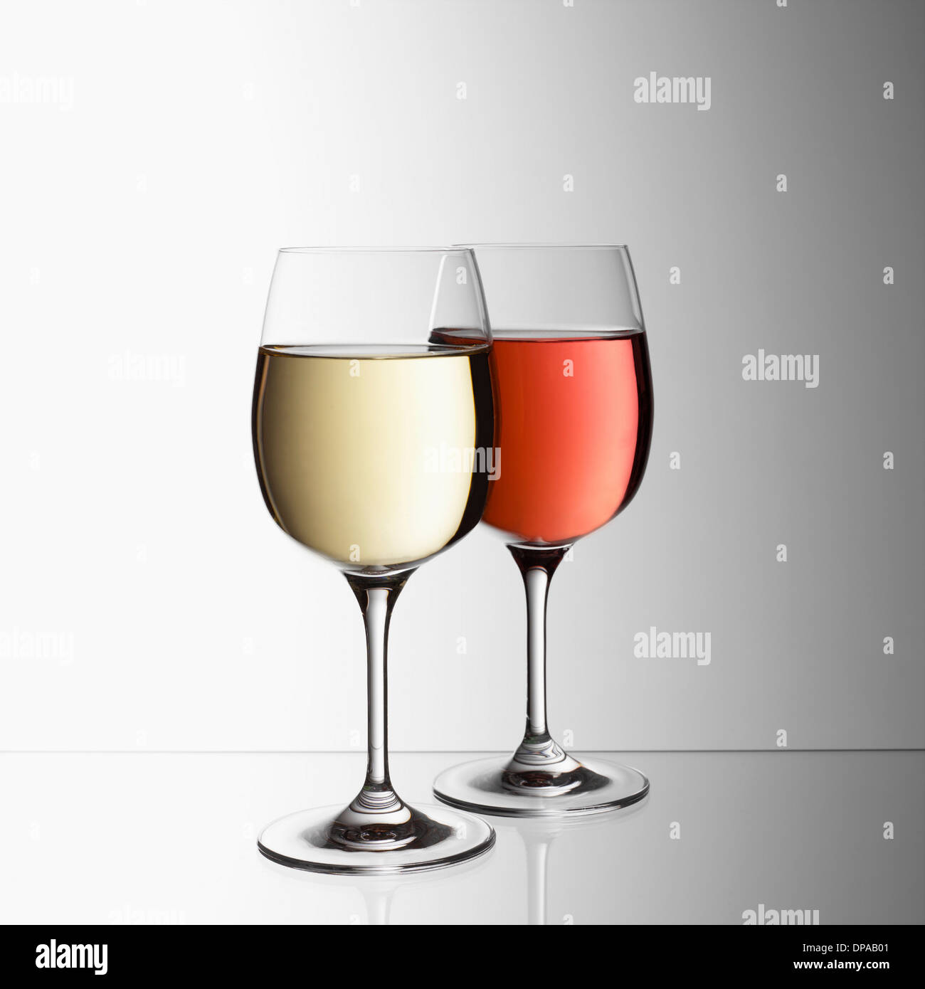 Two Glasses Of Rose Wine Stock Photo - Download Image Now - Rosé Wine, Wine,  Rose Colored - iStock