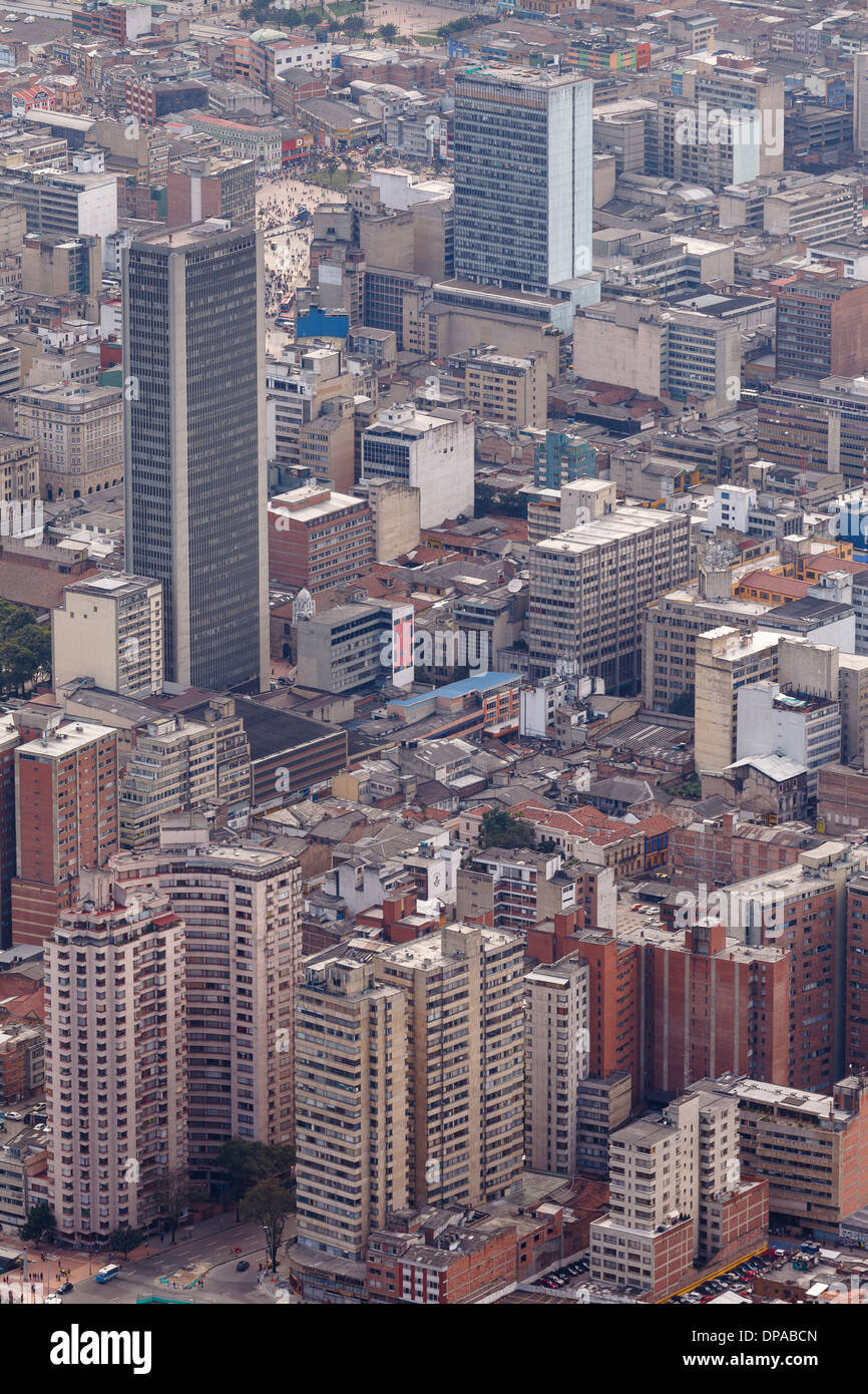 View of Bogota, Monserrate, Bogota, Colombia, America Stock Photo