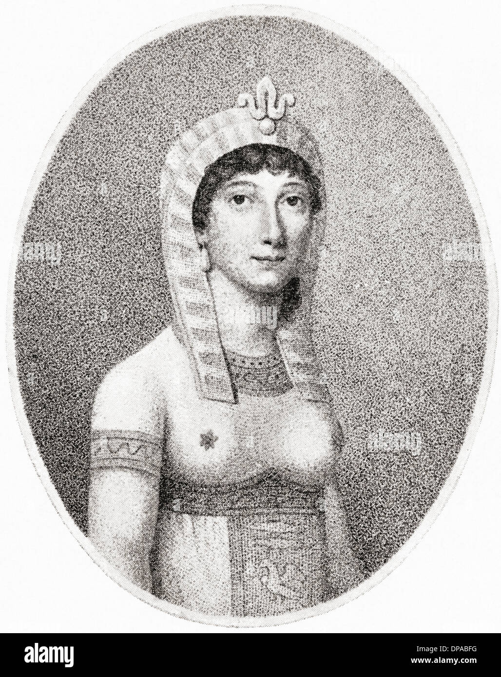Angelica Catalini in the opera 'La Morte di Semiramide' by Portogallo. Angelica Catalani, 1780 – 1849. Italian opera singer. Stock Photo
