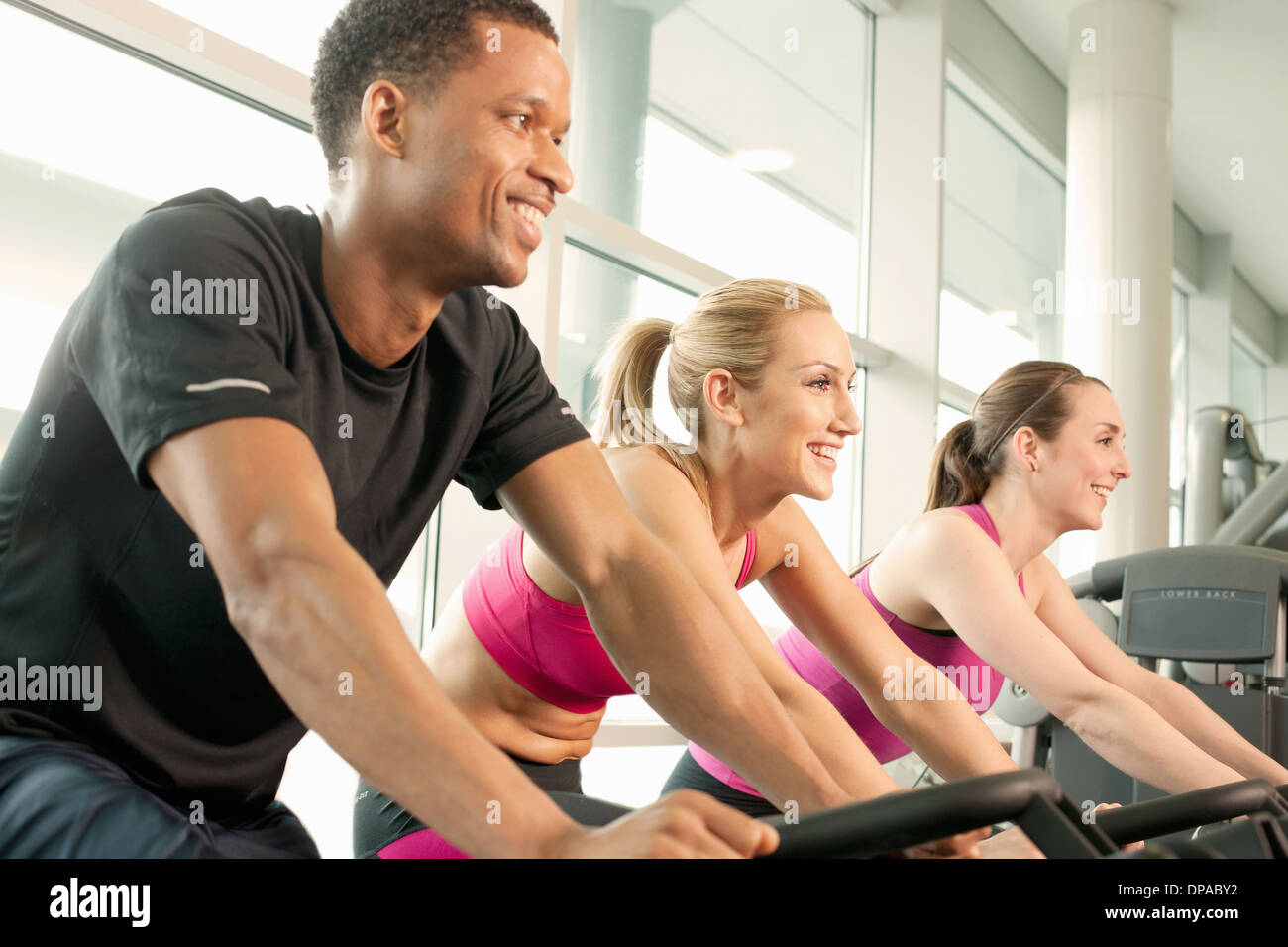 riding a bicycle for exercise