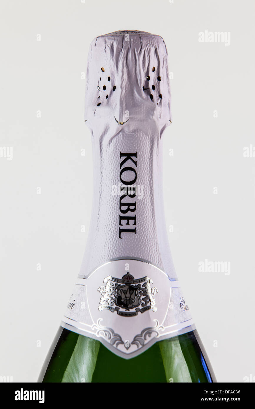 A bottle of Korbel Sweet Cuvee Champagne Stock Photo Alamy