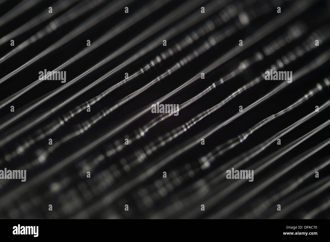 Smooth sound closeup image of actual grooves in a 33.3rpm vinyl long