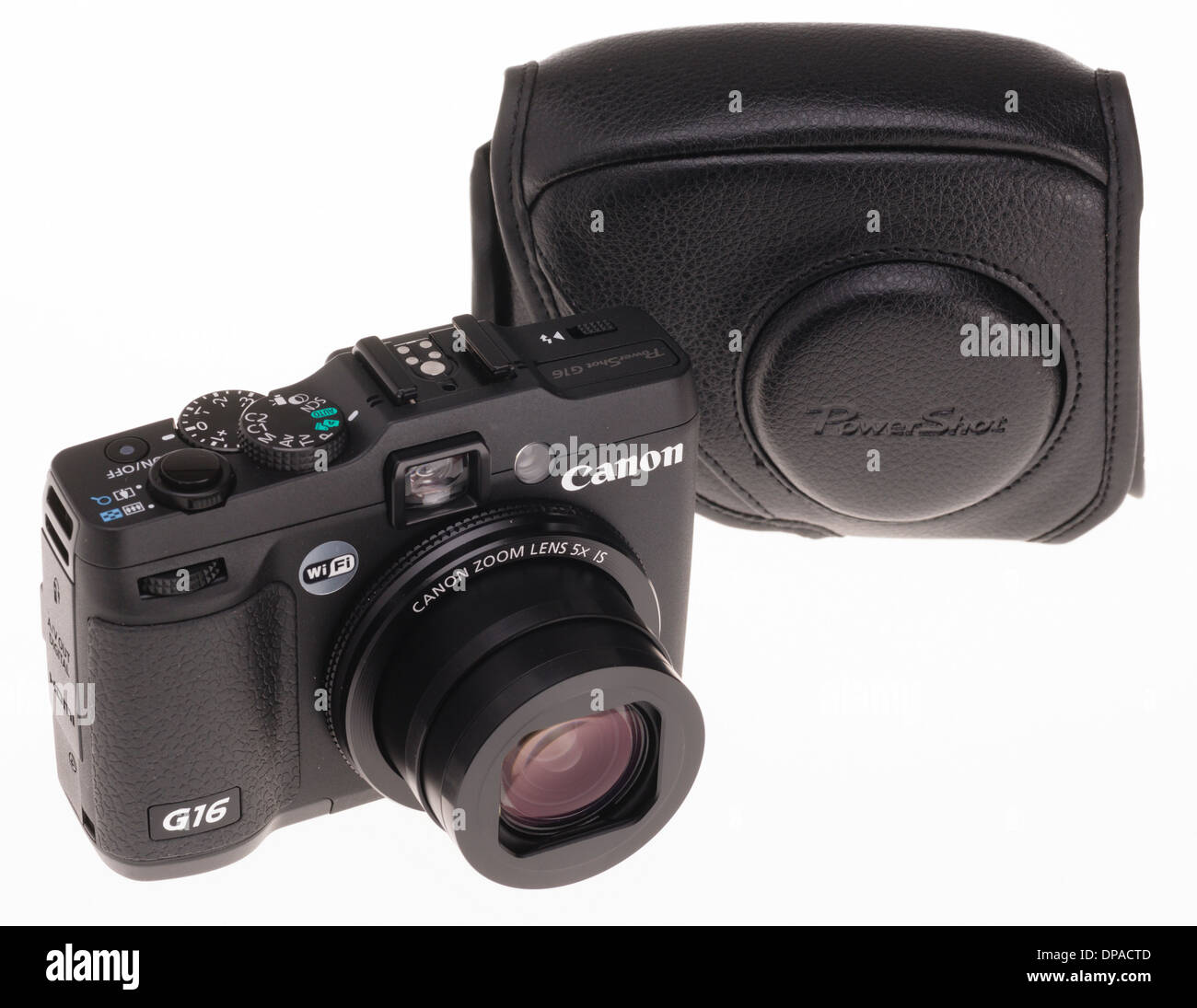 Digital photography equipment - Canon G16 compact camera with WiFi function Stock Photo