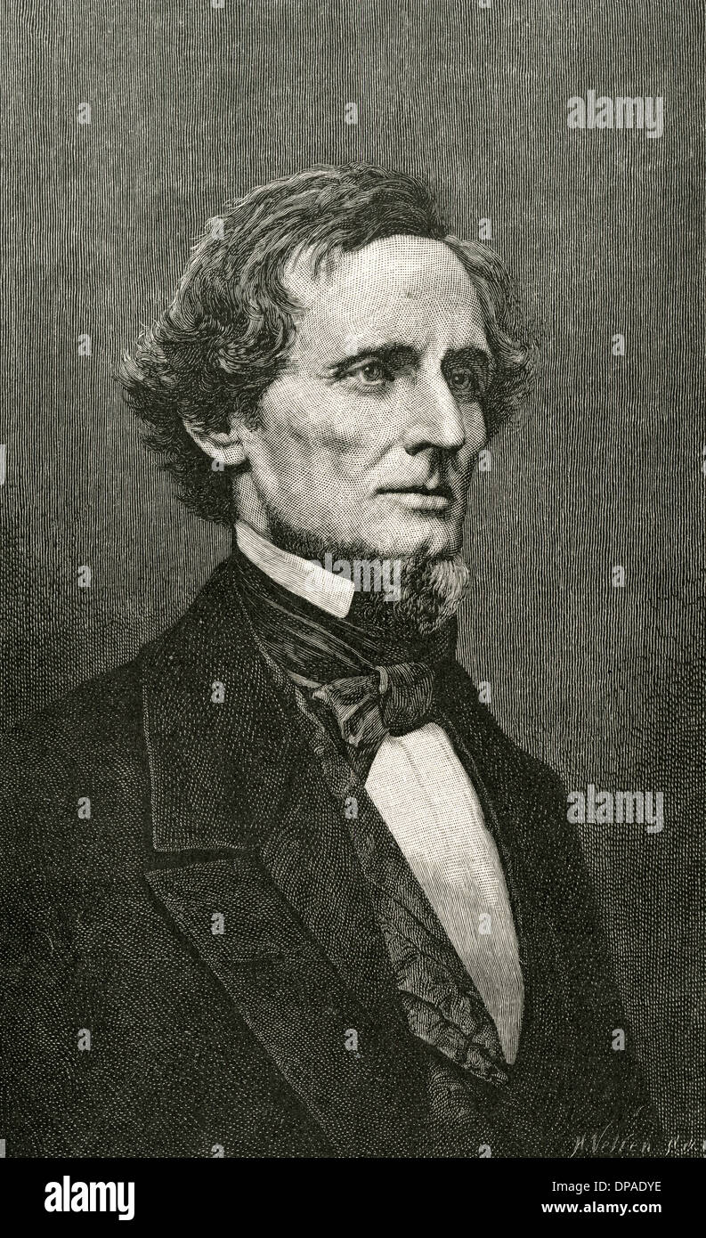 Vintage Photo from 1858 Jefferson Davis Photograph 
