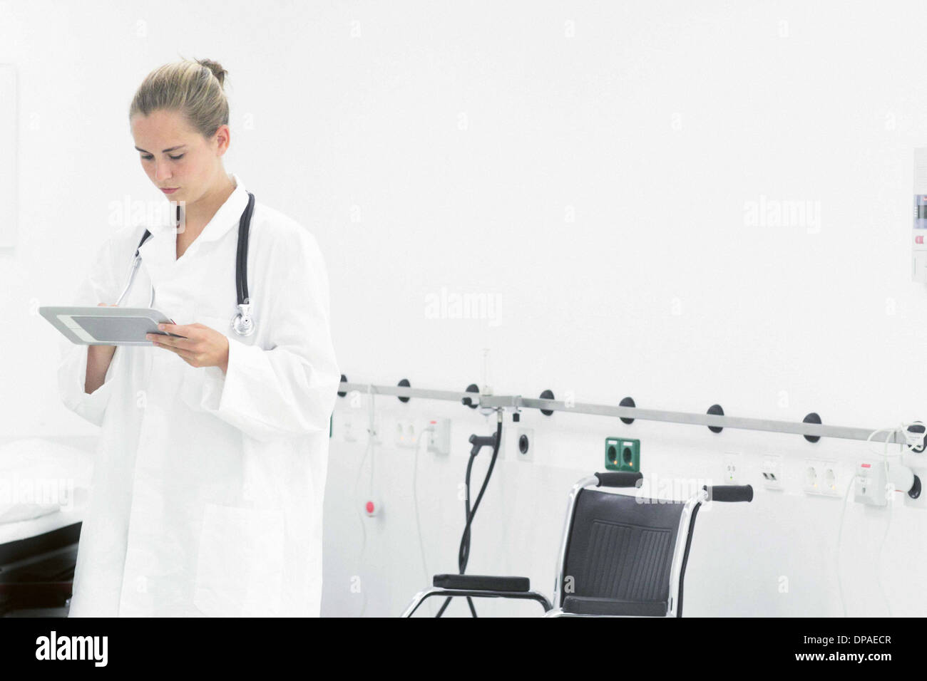 Female doctor using digital tablet Stock Photo