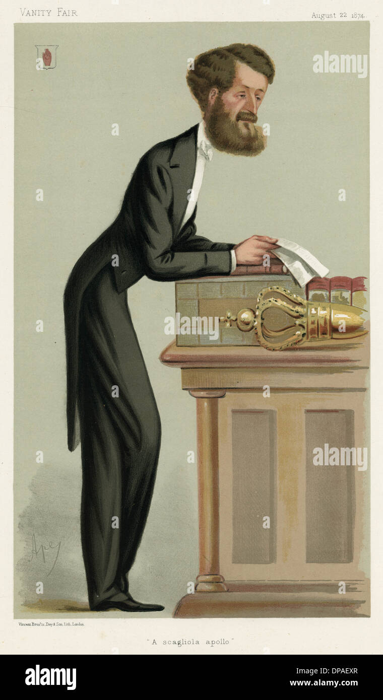 Sir Michael HicksBeach, 1st Earl St Aldwyn Stock Photo Alamy