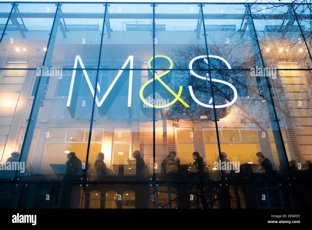 Marks and Spencer store in Cardiff Stock Photo