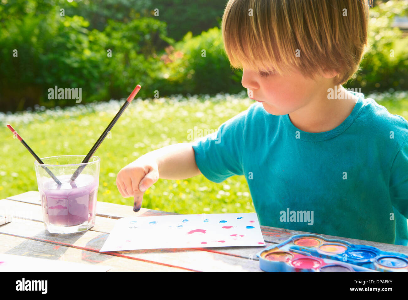 Finger painting hi-res stock photography and images - Alamy