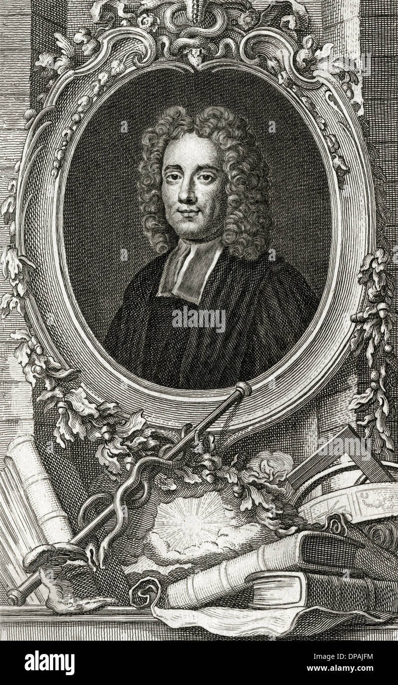 SAMUEL CLARKE (D 1729) Stock Photo