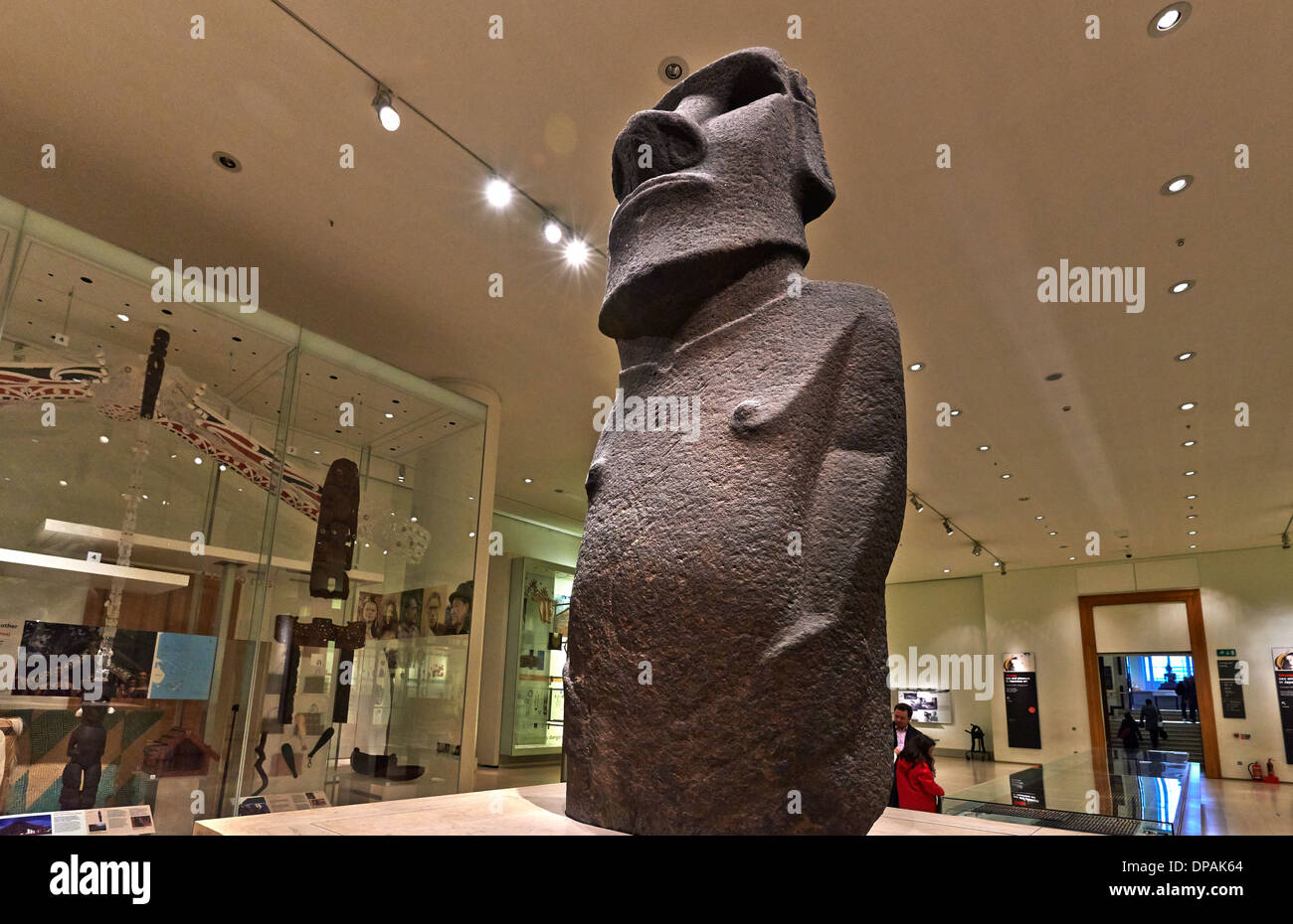 Easter Island Heads. Moai, are monolithic human figures carved by the Stock Photo 65388124 Alamy