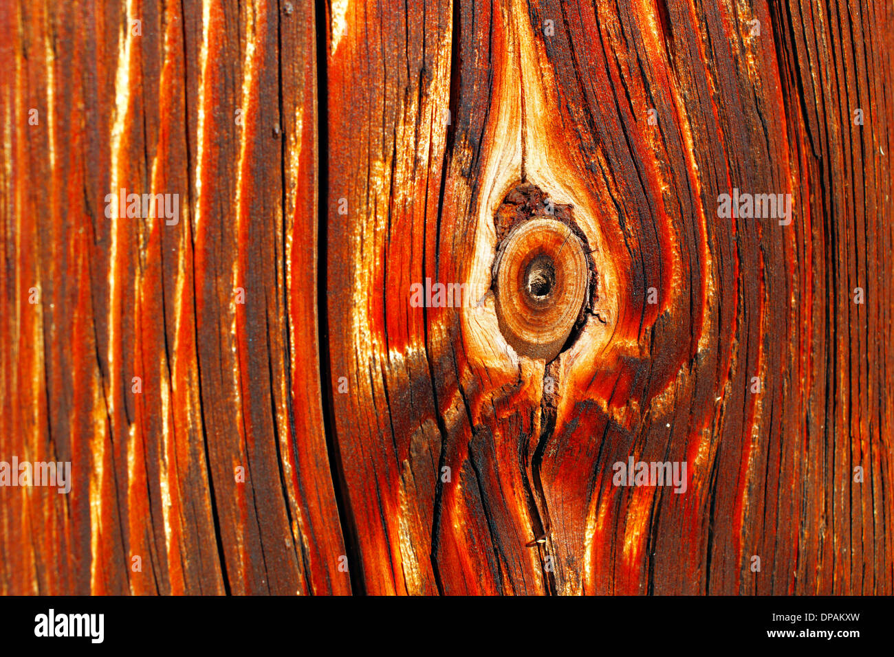 Natural details of sun dried wood of a 100 years old barn Stock Photo