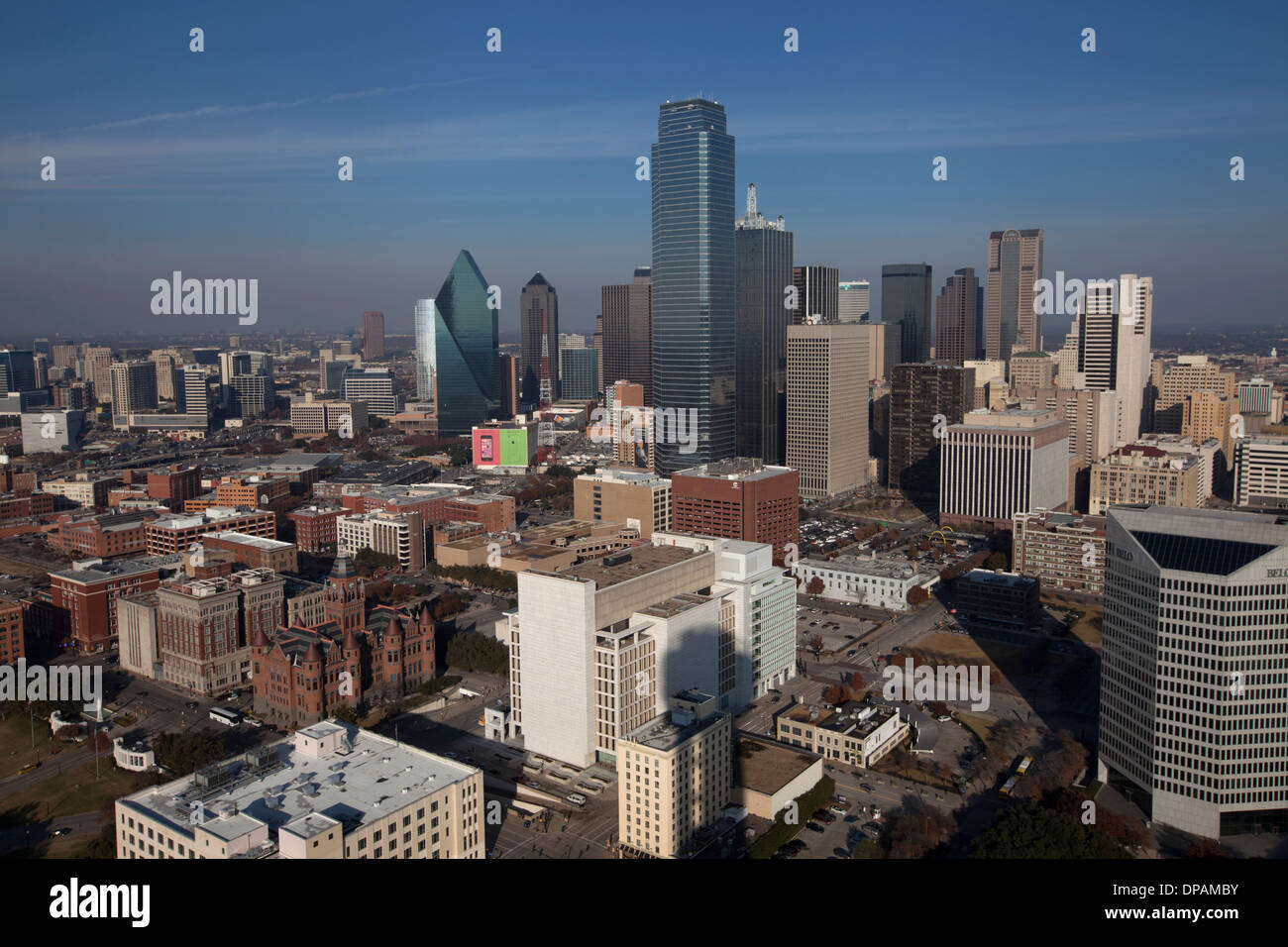 Dallas downtown, Texas, United States, December 12, 2013. Stock Photo