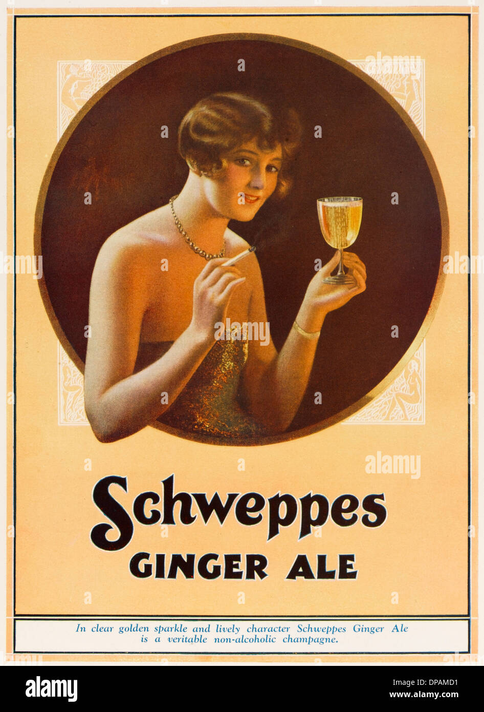 Advert for Schwepps ginger ale Stock Photo