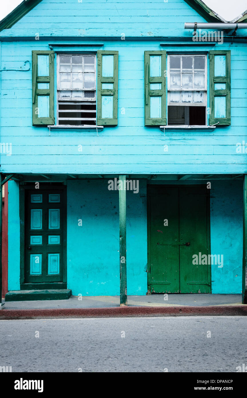 Colorful Building, St. John's, Antigua Stock Photo Alamy