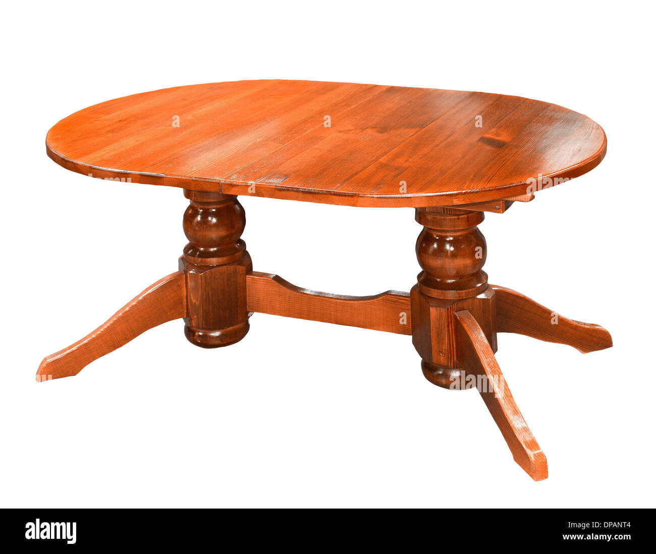 Wood table isolated on white background Stock Photo - Alamy