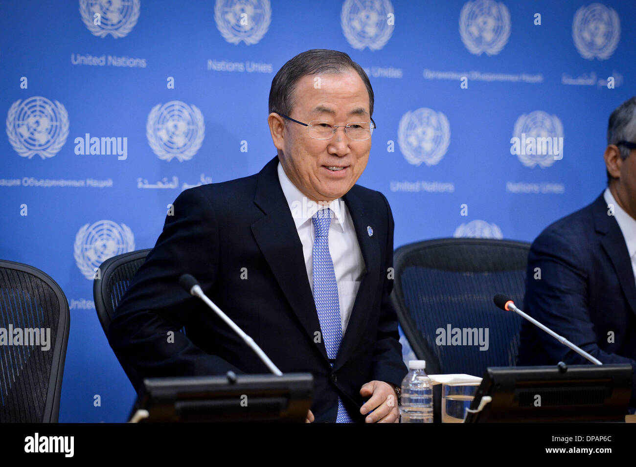 New York, USA. 10th Jan, 2014. United Nations Secretary-General Ban Ki ...