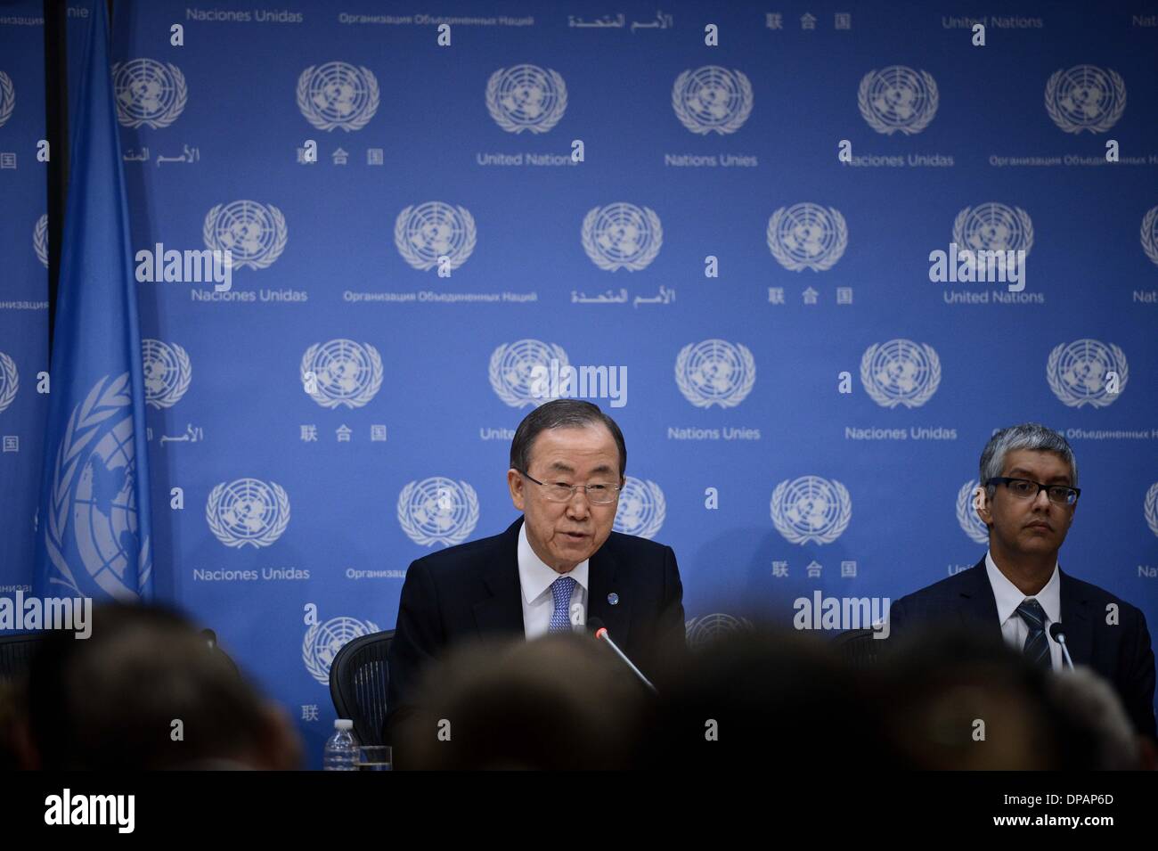 New York, USA. 10th Jan, 2014. United Nations Secretary-General Ban Ki ...