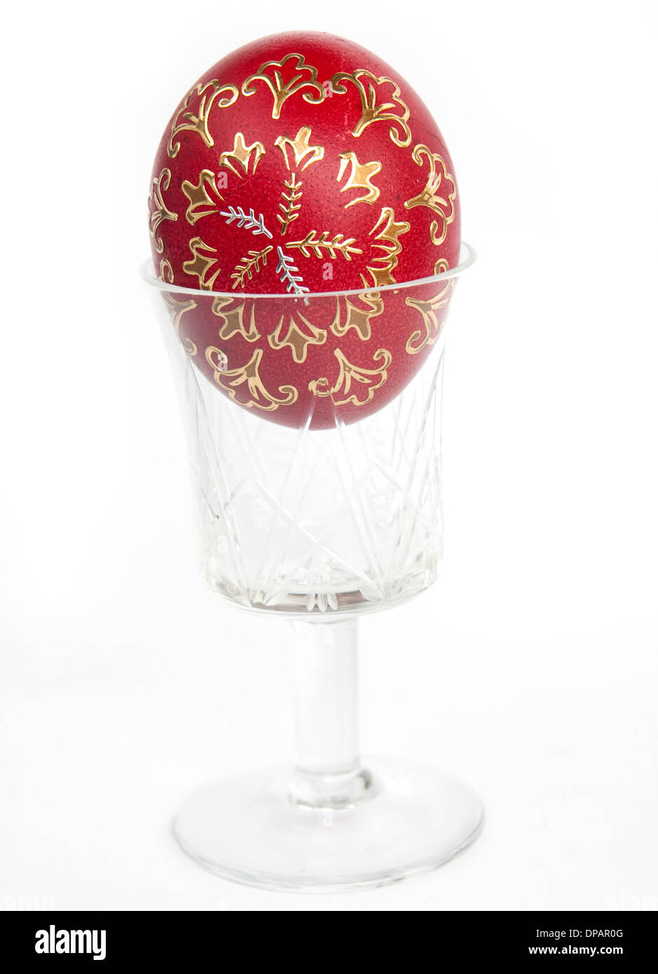 Easter egg isolated on white Stock Photo - Alamy
