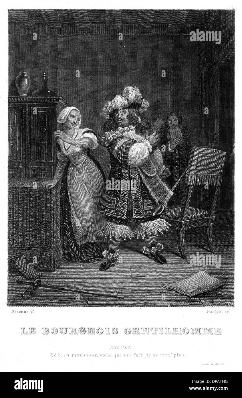Moliere - Le Bourgeois Gentilhomme Stock Photo