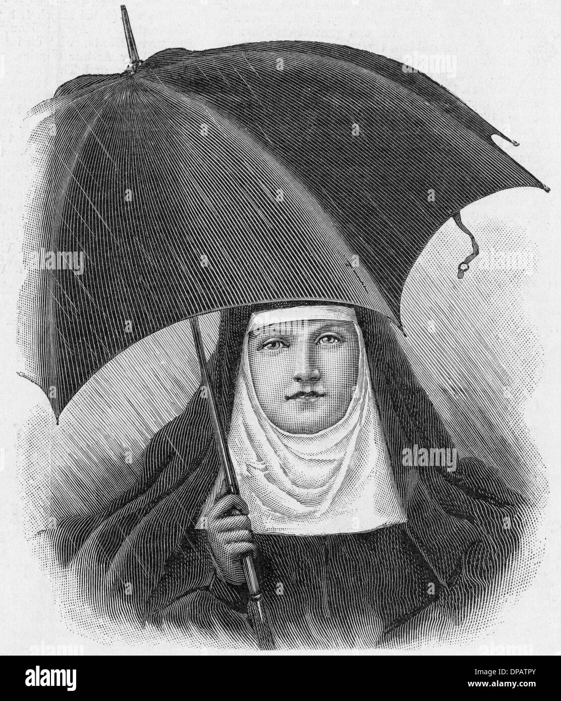 A nun in a veil Black and White Stock Photos & Images Alamy