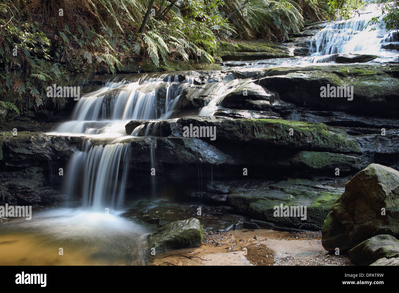 Luera Cascades, Blue Mountains, Australia Stock Photo