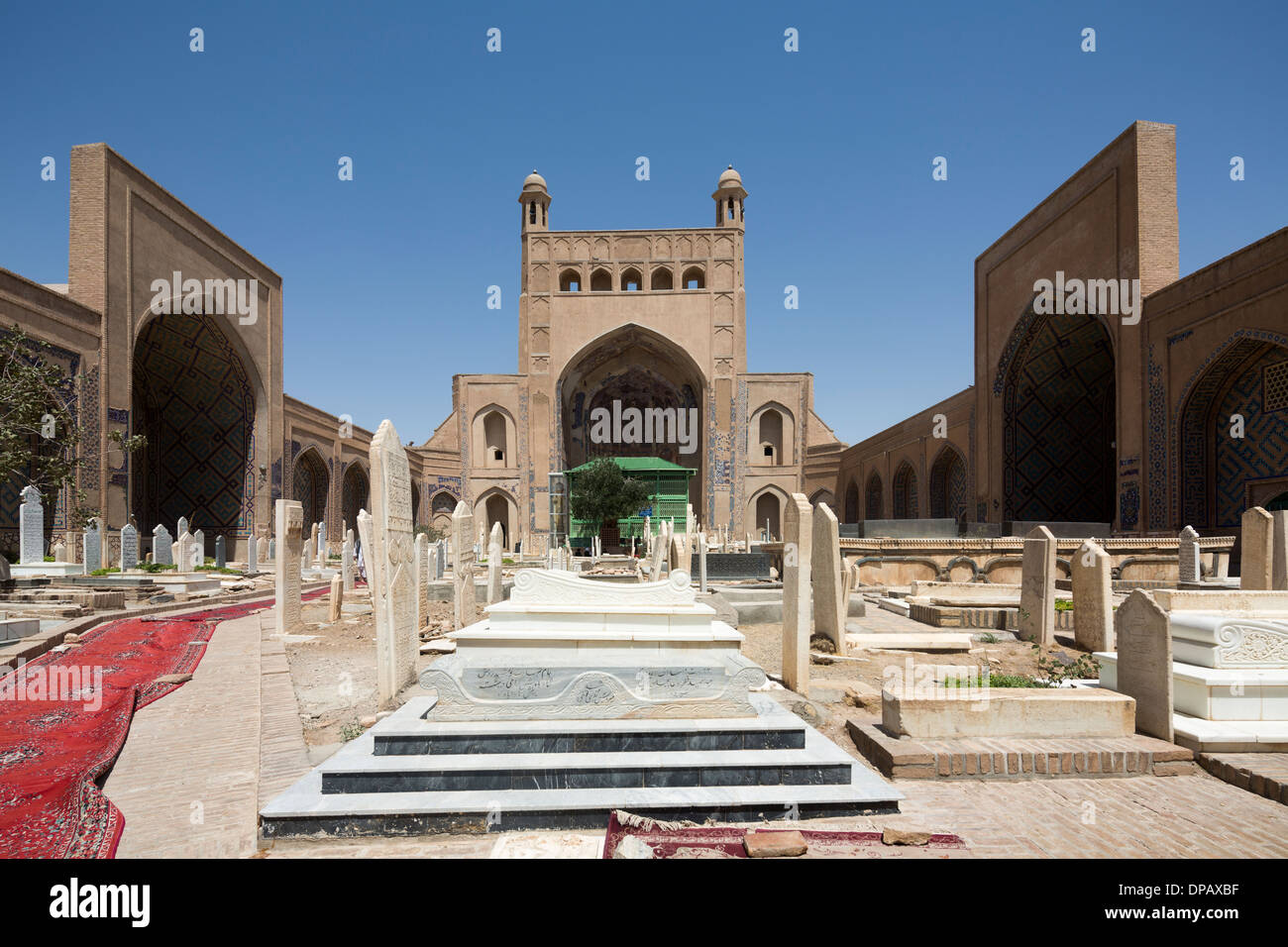 view towards the east iwan of the Shrine of Abdallah Ansari, Gazur Gah, Herat, Afghanistan Stock Photo