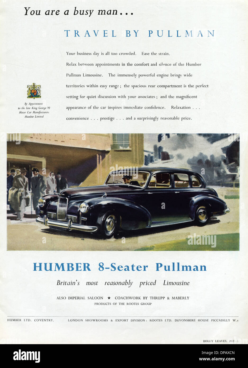 HUMBER PULLMAN 1952 Stock Photo