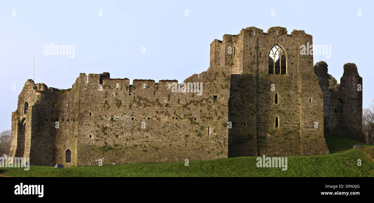 Oystermouth Castle, Mumbles, South Wales. Stock Photo