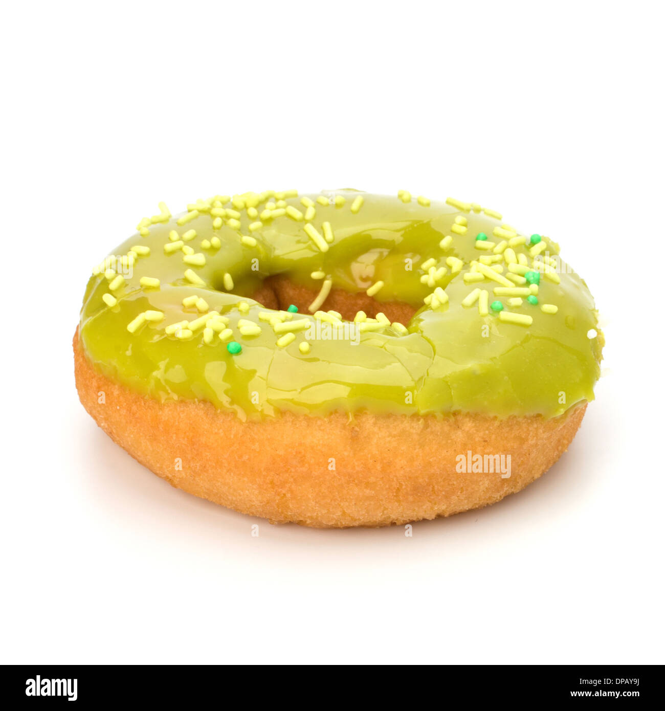 Delicious doughnut isolated on white background Stock Photo