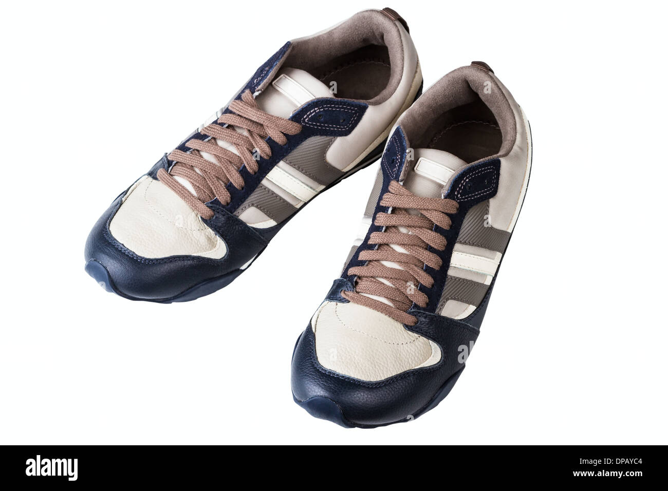 athletic man's shoes isolated on white background Stock Photo - Alamy