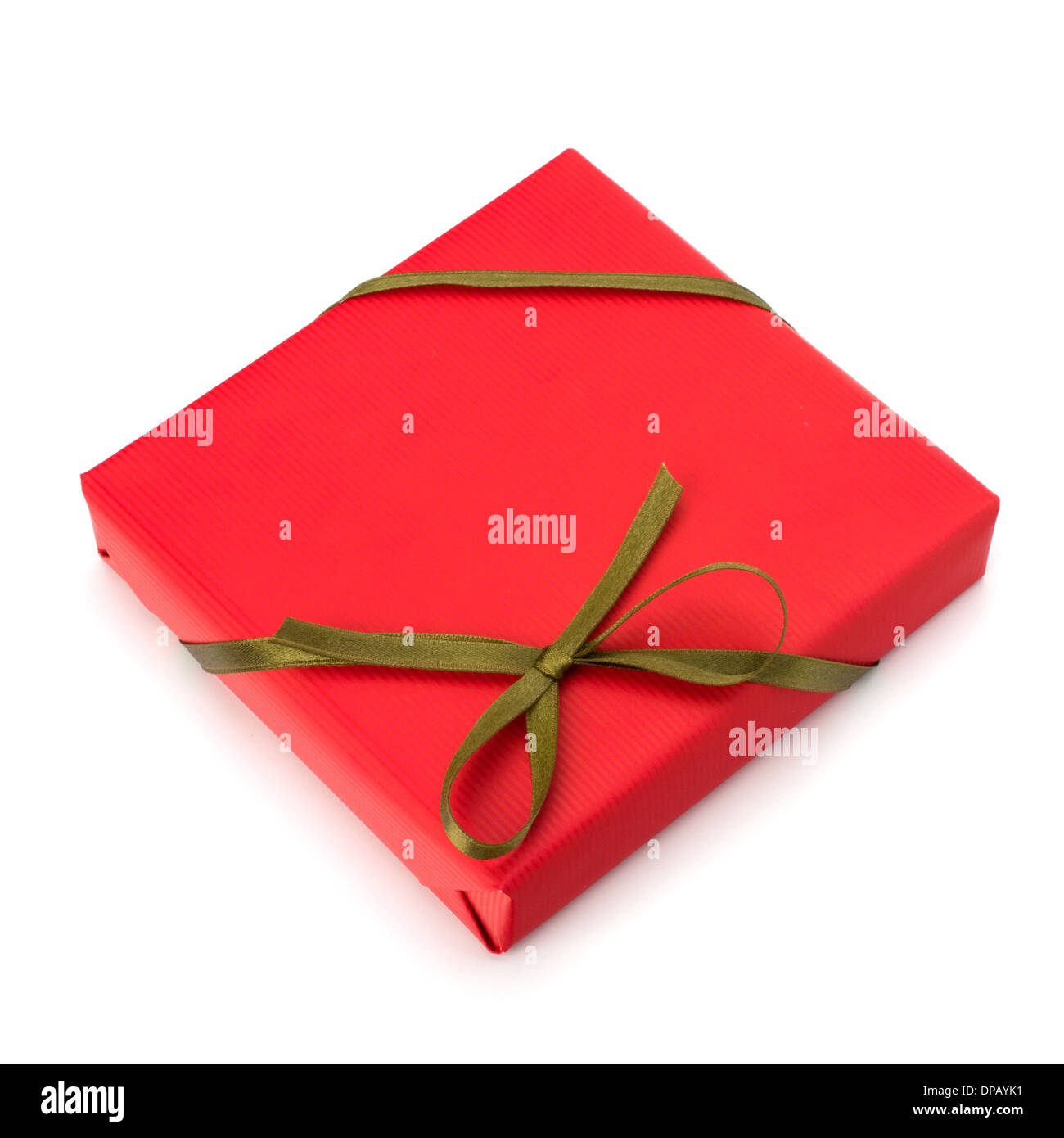festive gift box isolated on white background Stock Photo - Alamy