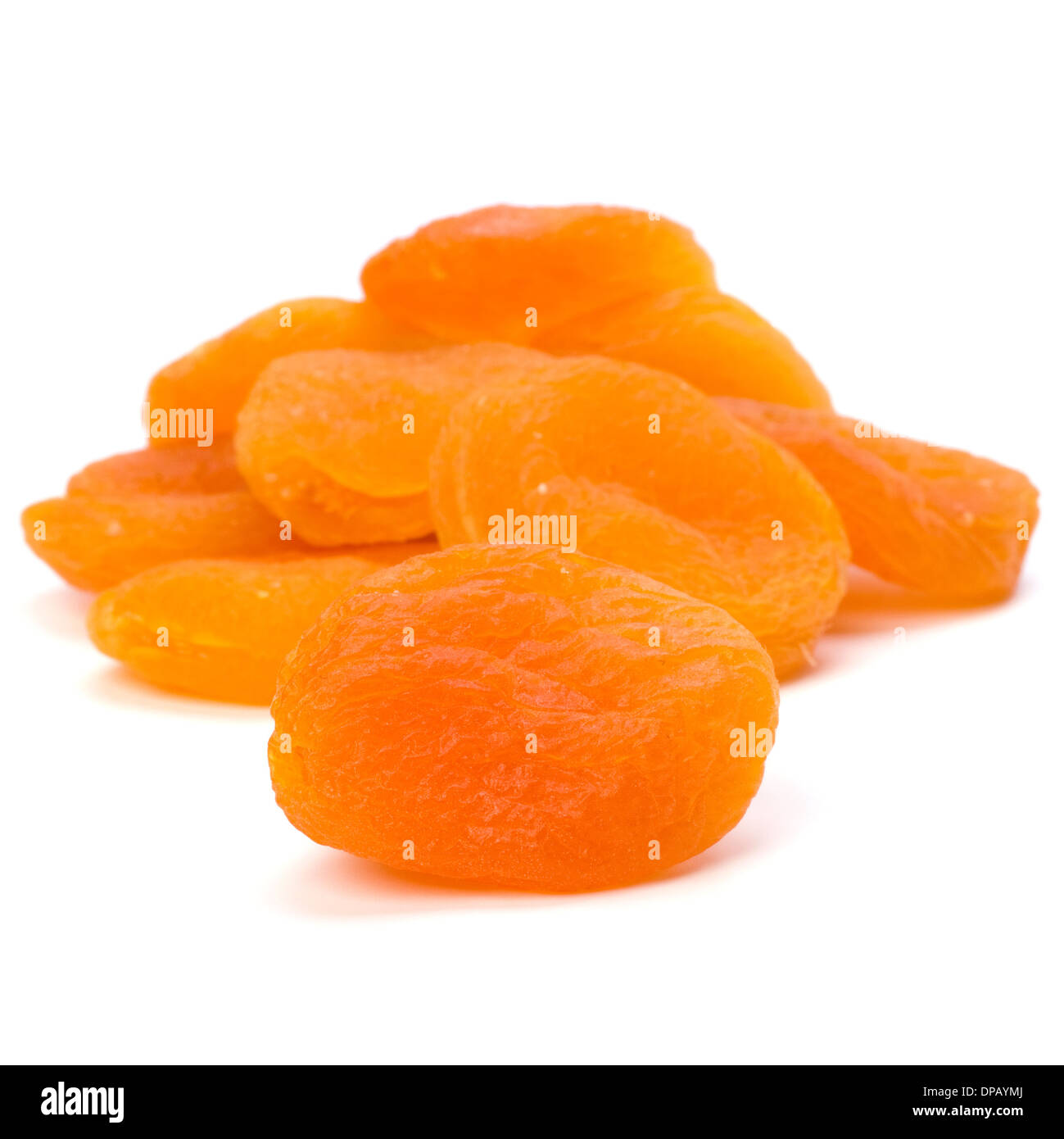 dried apricots isolated on white background Stock Photo - Alamy