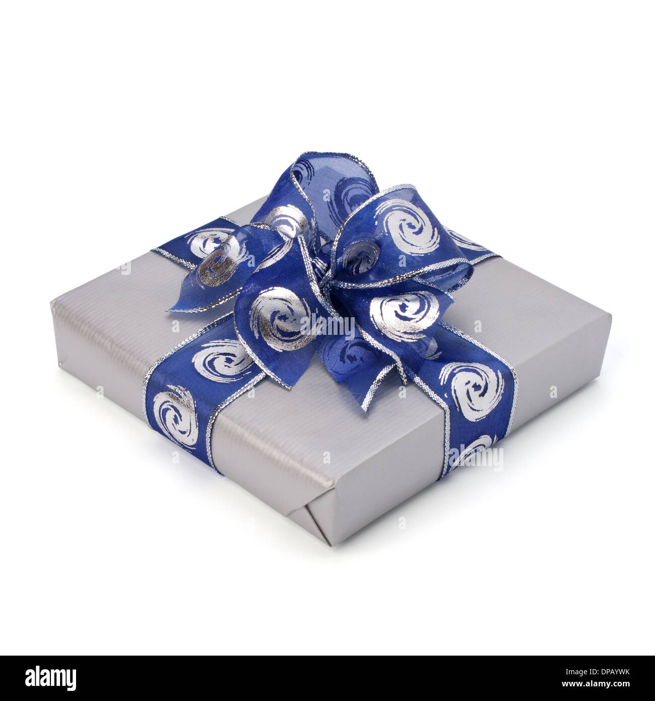festive gift box isolated on white background Stock Photo - Alamy