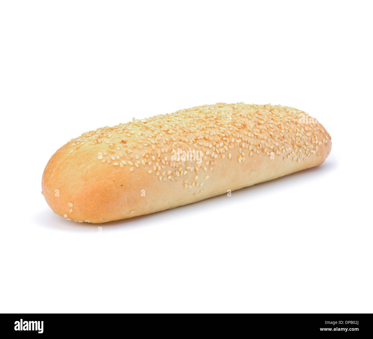Healthy grain french baguette bread loaf isolated on white background ...