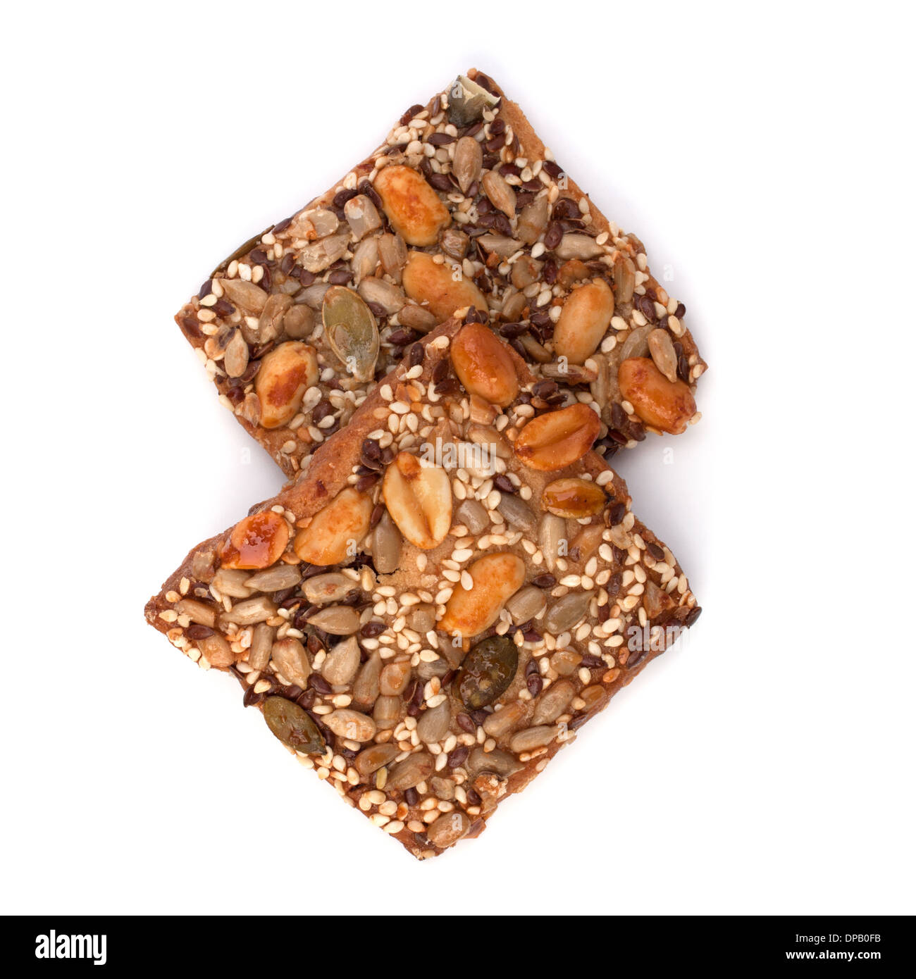 Homemade nut cookies isolated on white background cutout Stock Photo