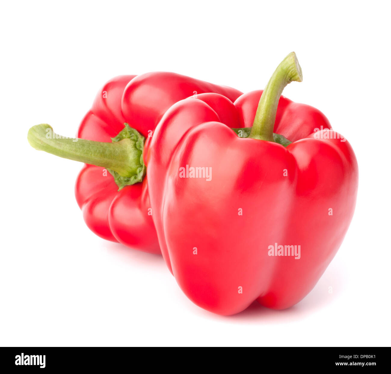 Sweet red pepper isolated on white background cutout Stock Photo - Alamy