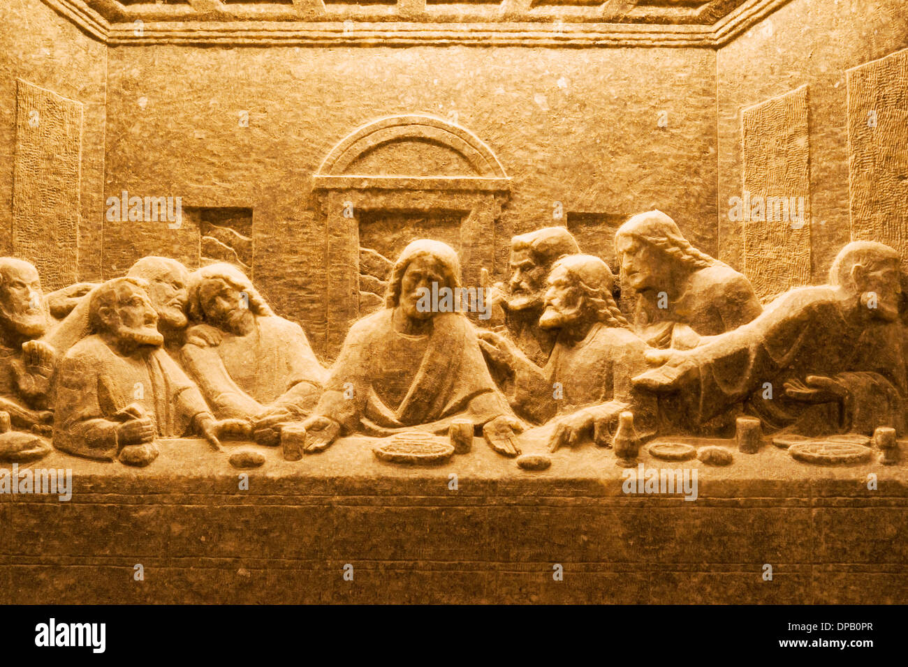 Salt sculpture of the Last Supper, Wieliczka Salt Mine, UNESCO site