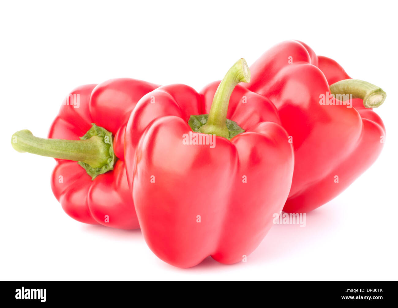 Sweet red pepper isolated on white background cutout Stock Photo - Alamy